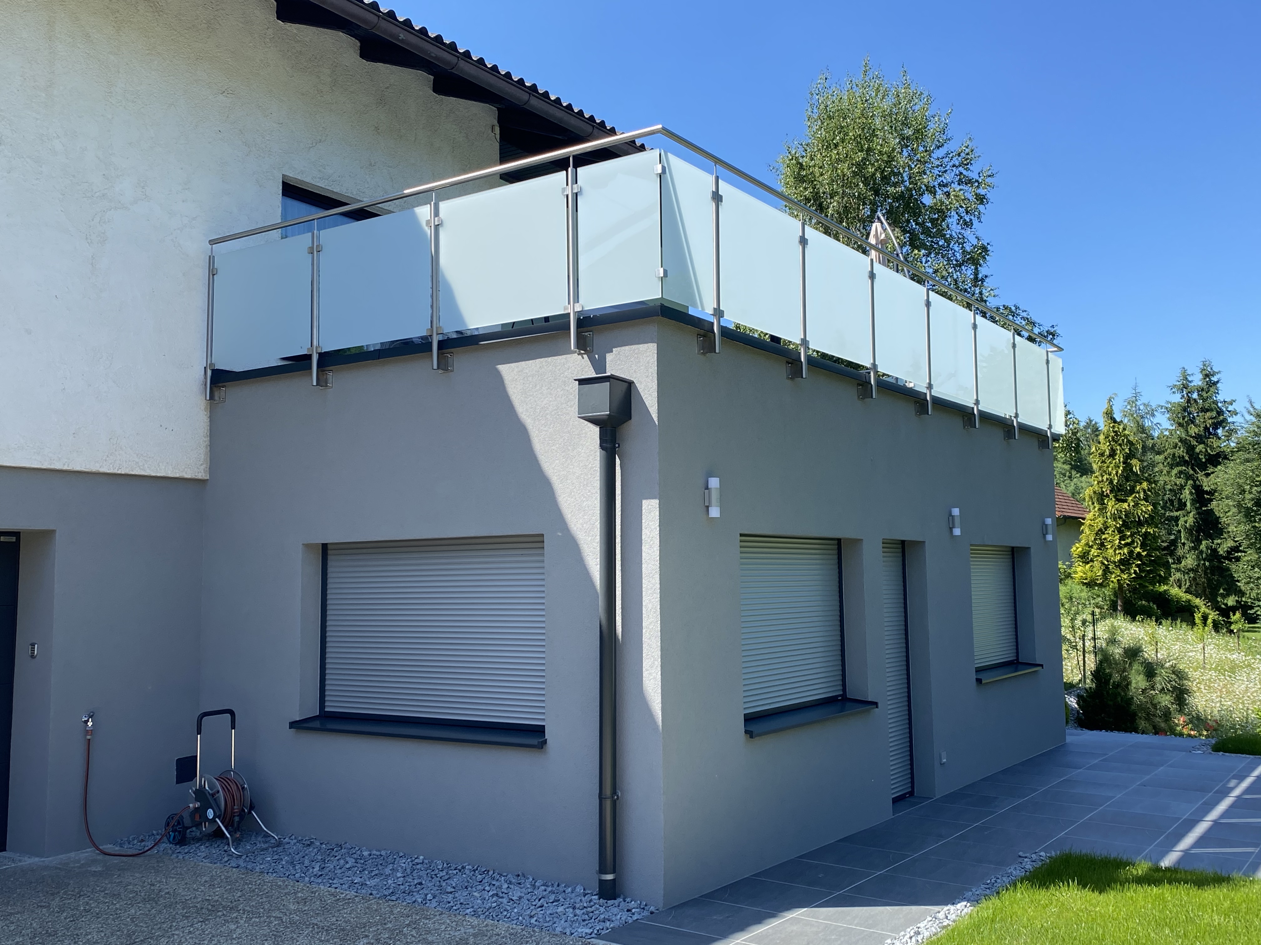 Gelaender fuer Balkon in Linz von Danner Metallbau